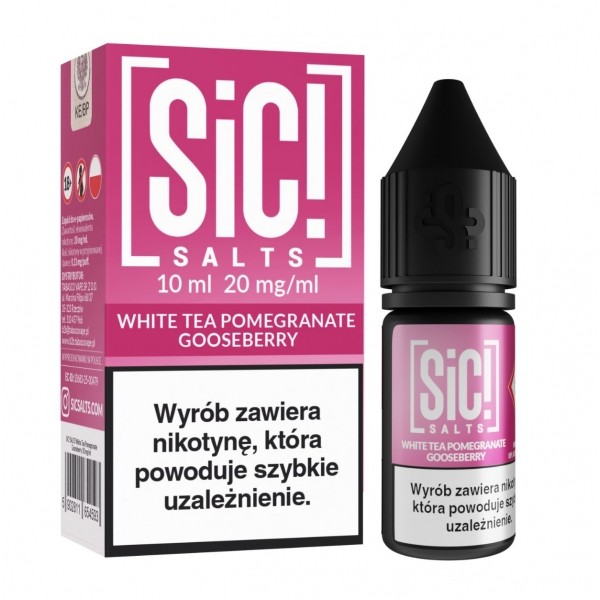 Liquid SIC! SALTS 10ml White Tea Pomegranate Goosberry 20mg
