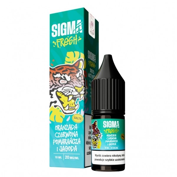 Liquid Sigma Fresh Salt 10ml Oranżada Czerwona Pomarańcza Jagoda 20mg