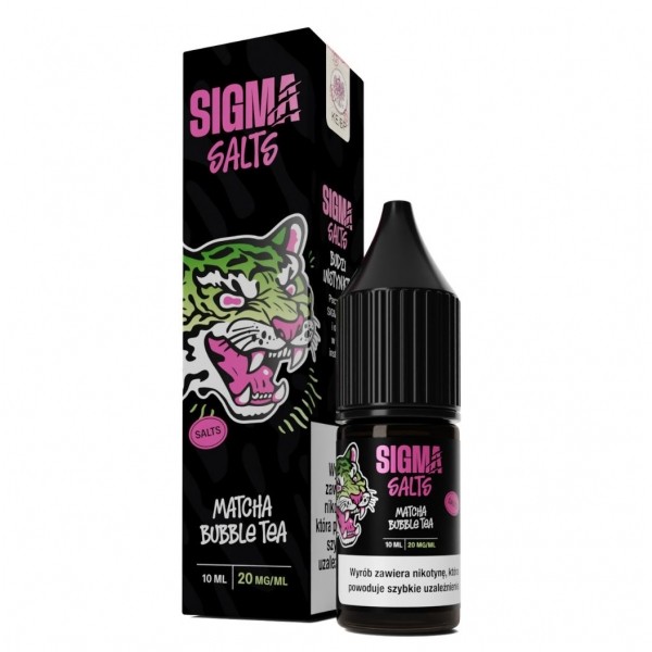 Liquid Sigma Salt 10ml Matcha Bubble Tea 20mg