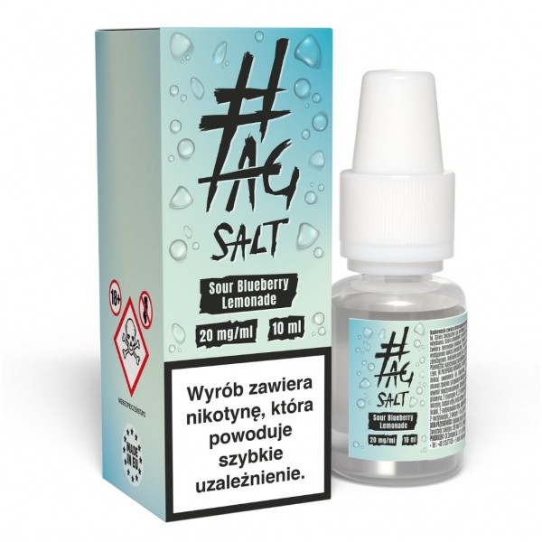 Liquid #TAG SALT Drinks 10ml Sour Blueberry Lemonade 20mg