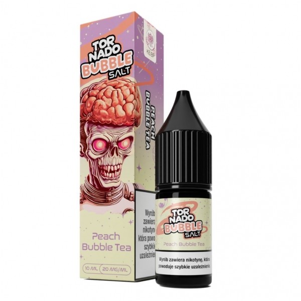 Liquid Tornado Salt 10ml Peach Bubble Tea 20mg