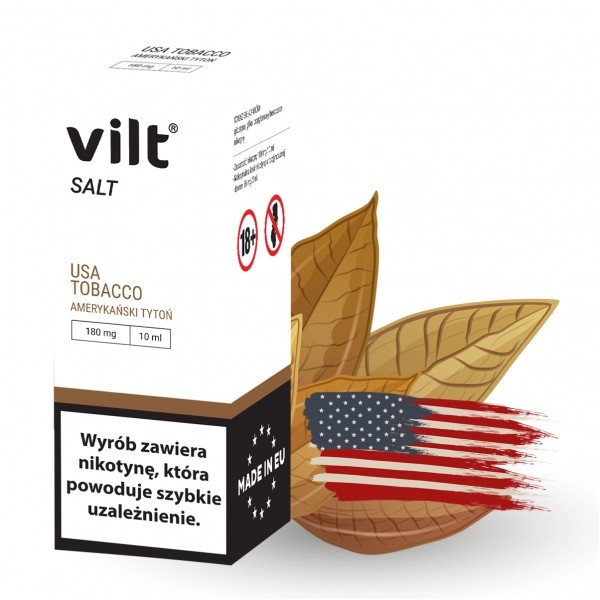 Liquid VILT Salt USA Tobacco 10ml 18mg