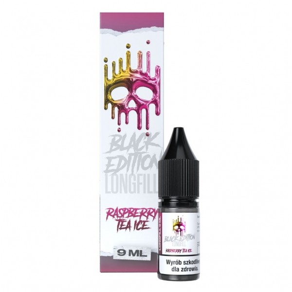 Longfill Dark Line Black Edition 9ml Raspberry Tea Ice