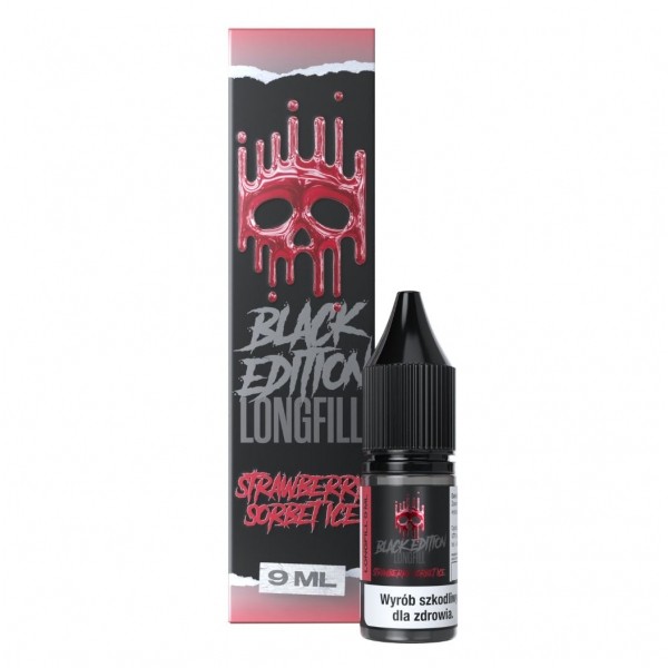 Longfill Dark Line Black Edition 9ml Strawberry Sorbet Ice