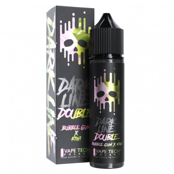 Longfill DARK LINE Double Bubble Gum Kiwi 8/60ml