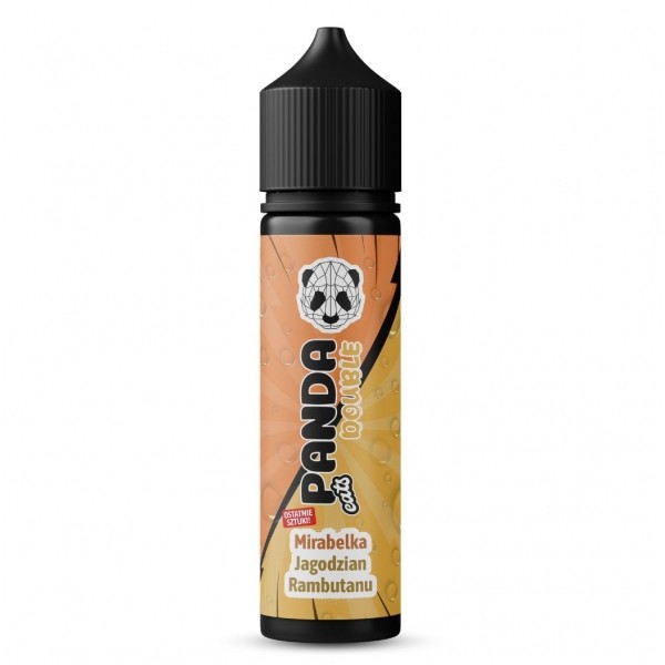 Longfill PANDA Eats DOUBLE Mirabelka Jagodzian Rambutanu 10/60ml