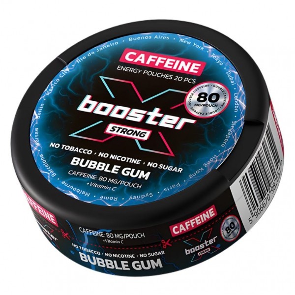 Saszetki kofeinowe X-Booster Bubble Gum