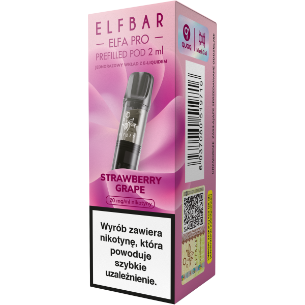 Wkład ELFA Pro - Strawberry Grape 2ml 20mg