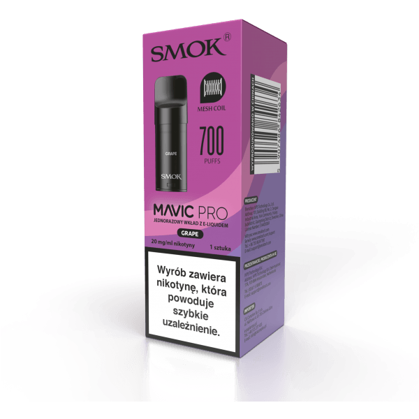 Wkład SMOK Mavic Pro - Grape 2ml 20mg